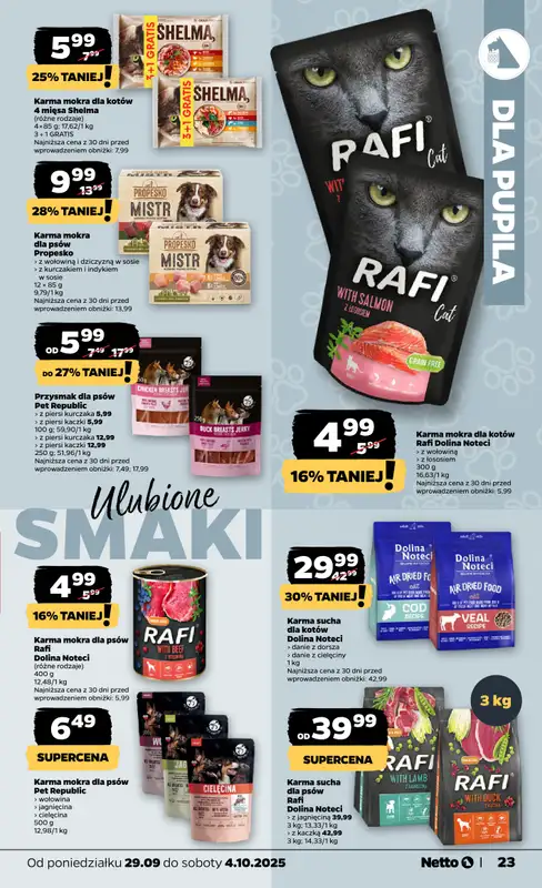 Netto - gazetka promocyjna Gazetka Spożywcza od poniedziałku 29.09 do soboty 04.10 - strona 23