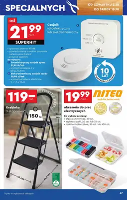 Biedronka - gazetka promocyjna Okazje tygodnia od 29.09 od poniedziałku 29.09 do środy 15.10 - strona 47