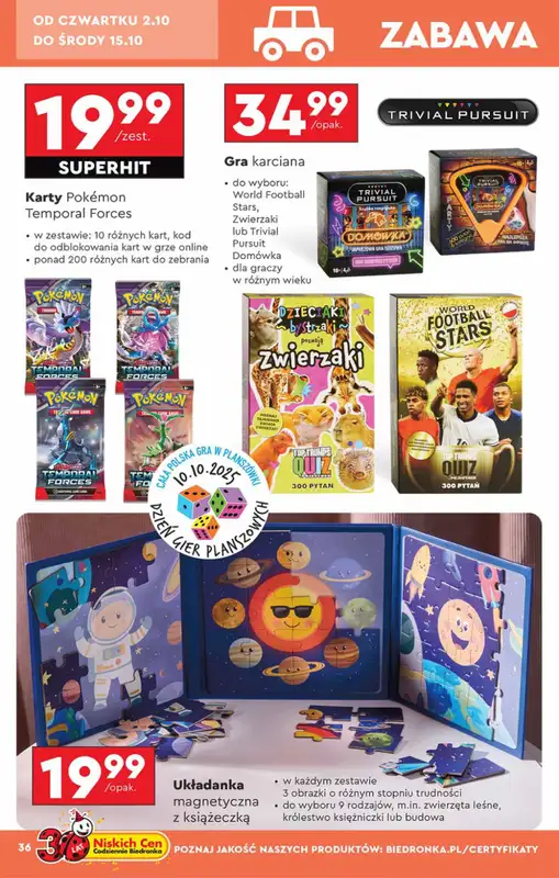 Biedronka - gazetka promocyjna Okazje tygodnia od 29.09 od poniedziałku 29.09 do środy 15.10 - strona 36