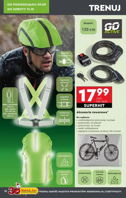 Biedronka - gazetka promocyjna Okazje tygodnia od 29.09 od poniedziałku 29.09 do środy 15.10 - strona 12
