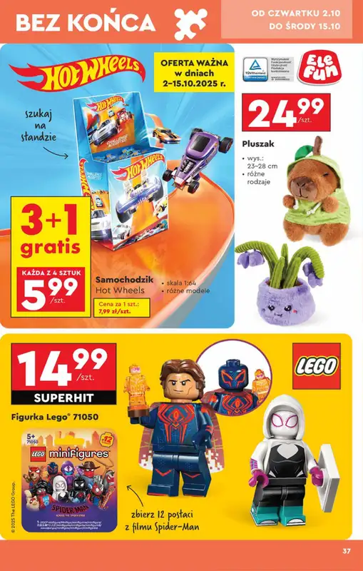 Biedronka - gazetka promocyjna Okazje tygodnia od 29.09 od poniedziałku 29.09 do środy 15.10 - strona 37