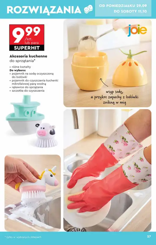 Biedronka - gazetka promocyjna Okazje tygodnia od 29.09 od poniedziałku 29.09 do środy 15.10 - strona 27