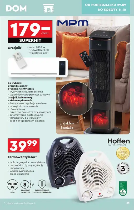 Biedronka - gazetka promocyjna Okazje tygodnia od 29.09 od poniedziałku 29.09 do środy 15.10 - strona 25