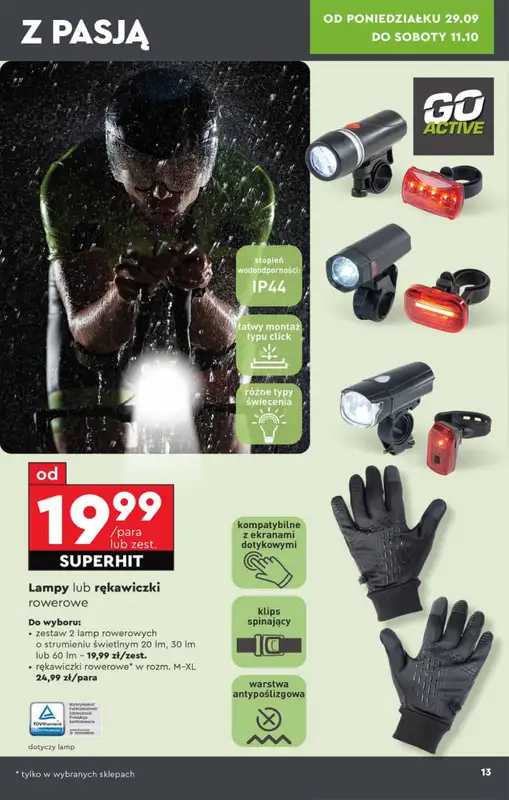 Biedronka - gazetka promocyjna Okazje tygodnia od 29.09 od poniedziałku 29.09 do środy 15.10 - strona 13
