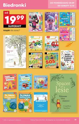 Biedronka - gazetka promocyjna Okazje tygodnia od 29.09 od poniedziałku 29.09 do środy 15.10 - strona 35