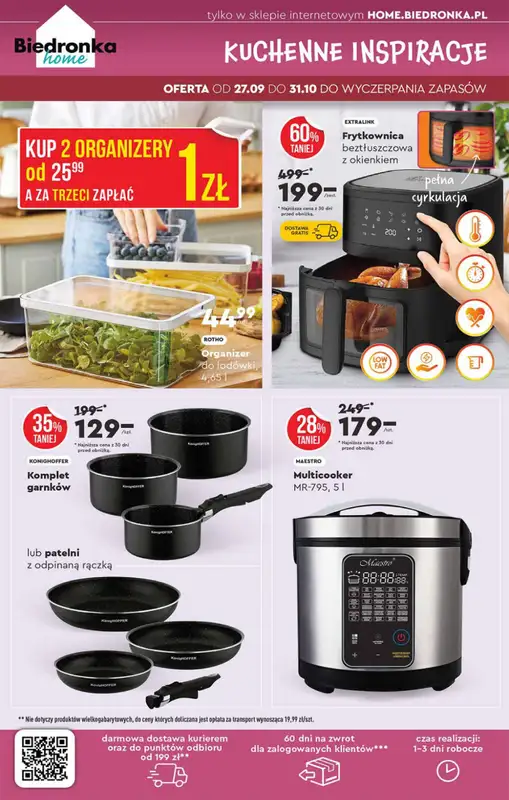 Biedronka - gazetka promocyjna Okazje tygodnia od 29.09 od poniedziałku 29.09 do środy 15.10 - strona 52