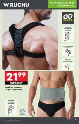 Biedronka - gazetka promocyjna Okazje tygodnia od 29.09 od poniedziałku 29.09 do środy 15.10 - strona 15