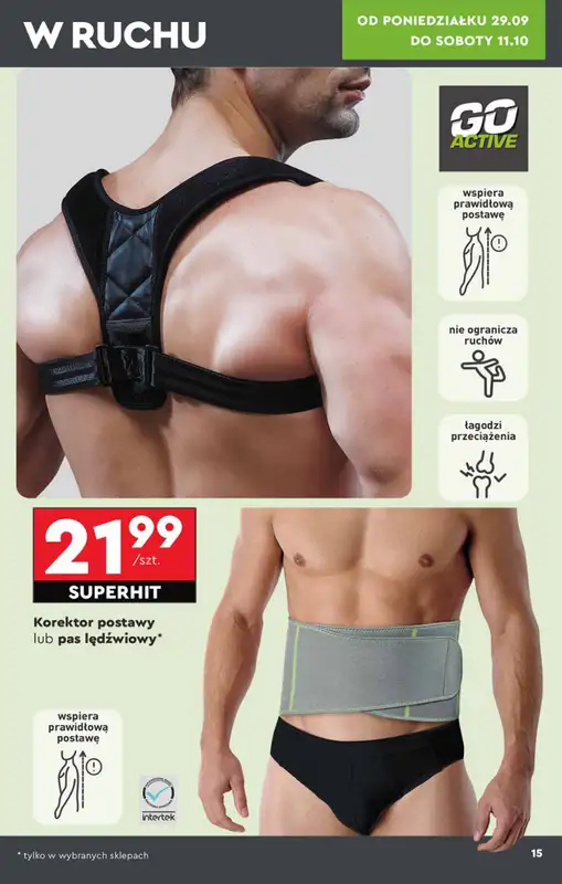 Biedronka - gazetka promocyjna Okazje tygodnia od 29.09 od poniedziałku 29.09 do środy 15.10 - strona 15