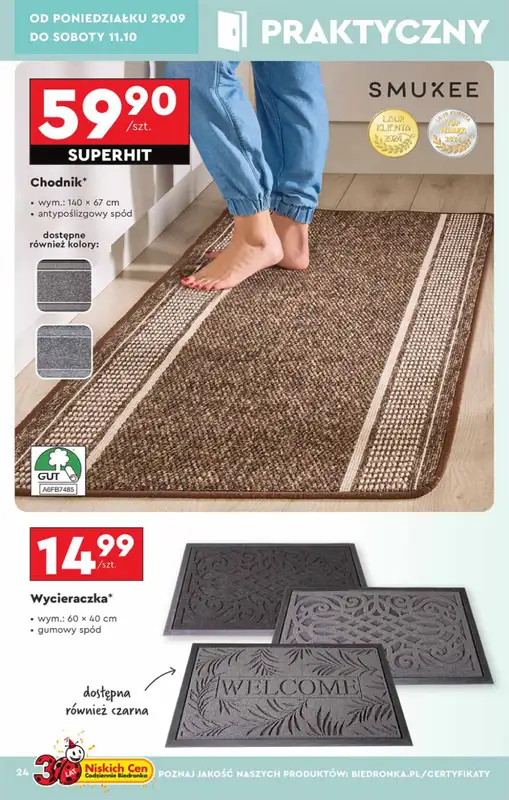 Biedronka - gazetka promocyjna Okazje tygodnia od 29.09 od poniedziałku 29.09 do środy 15.10 - strona 24