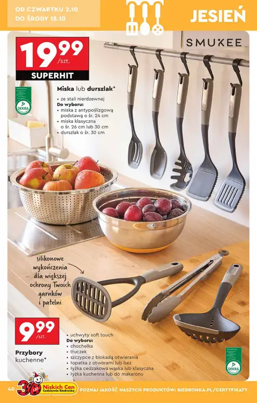 Biedronka - gazetka promocyjna Okazje tygodnia od 29.09 od poniedziałku 29.09 do środy 15.10 - strona 40