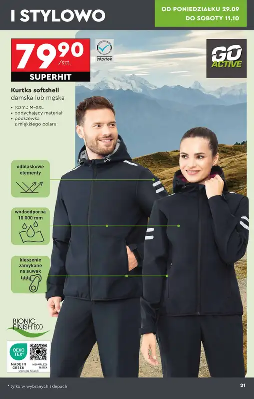 Biedronka - gazetka promocyjna Okazje tygodnia od 29.09 od poniedziałku 29.09 do środy 15.10 - strona 21