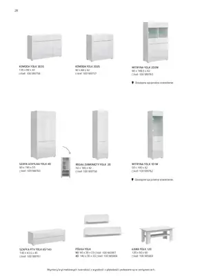 Komfort - gazetka promocyjna Katalog meble i oświetlenie od piątku 26.09 do środy 31.12 - strona 28 Komfort - gazetka promocyjna Katalog meble i oświetlenie od piątku 26.09 do środy 31.12 - strona 28