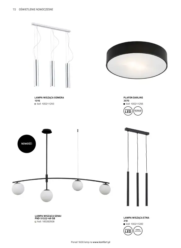 Komfort - gazetka promocyjna Katalog meble i oświetlenie od piątku 26.09 do środy 31.12 - strona 72