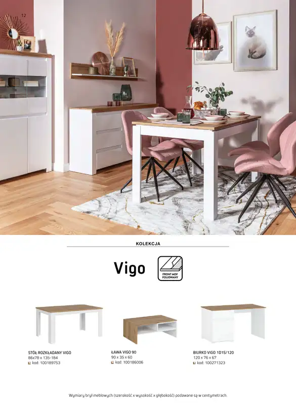 Komfort - gazetka promocyjna Katalog meble i oświetlenie od piątku 26.09 do środy 31.12 - strona 12