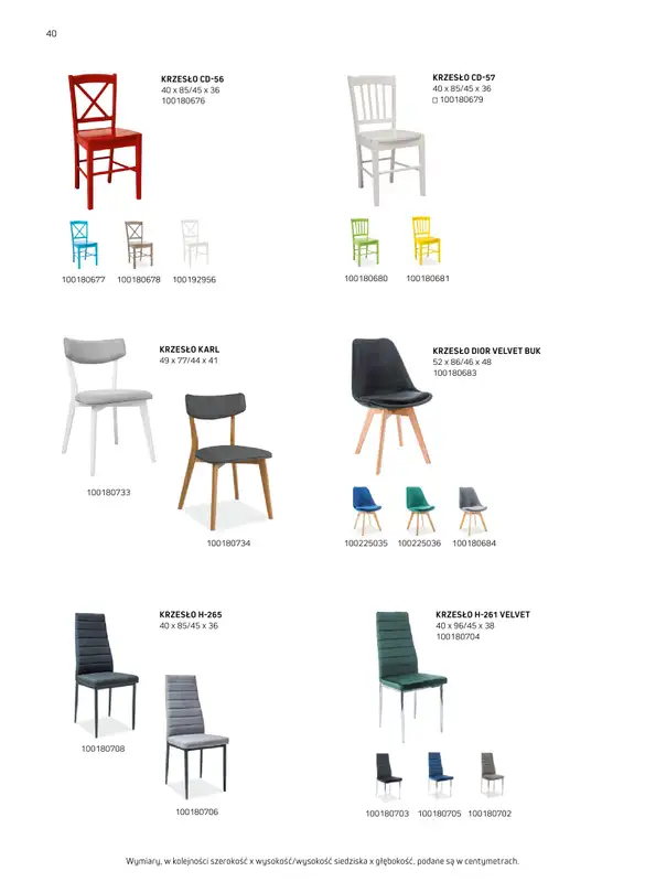 Komfort - gazetka promocyjna Katalog meble i oświetlenie od piątku 26.09 do środy 31.12 - strona 40