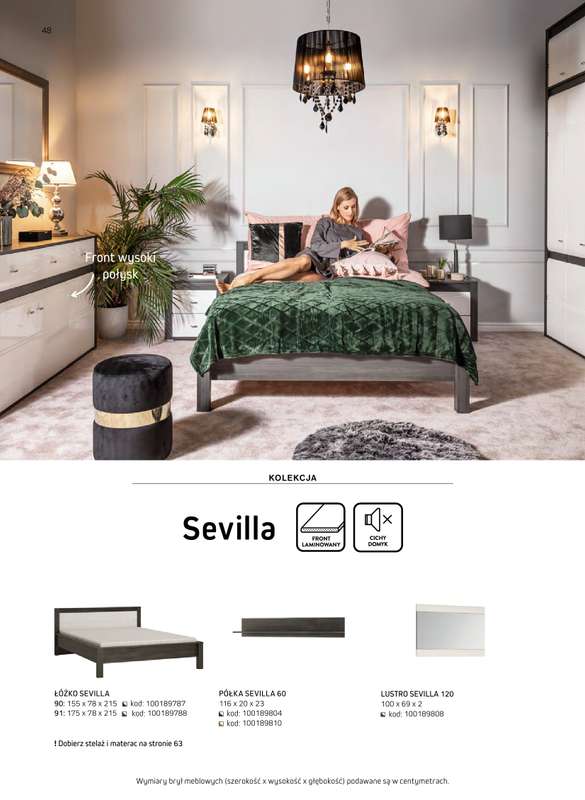 Komfort - gazetka promocyjna Katalog meble i oświetlenie od piątku 26.09 do środy 31.12 - strona 48