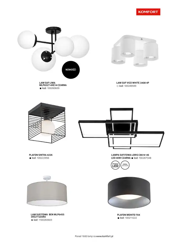 Komfort - gazetka promocyjna Katalog meble i oświetlenie od piątku 26.09 do środy 31.12 - strona 77