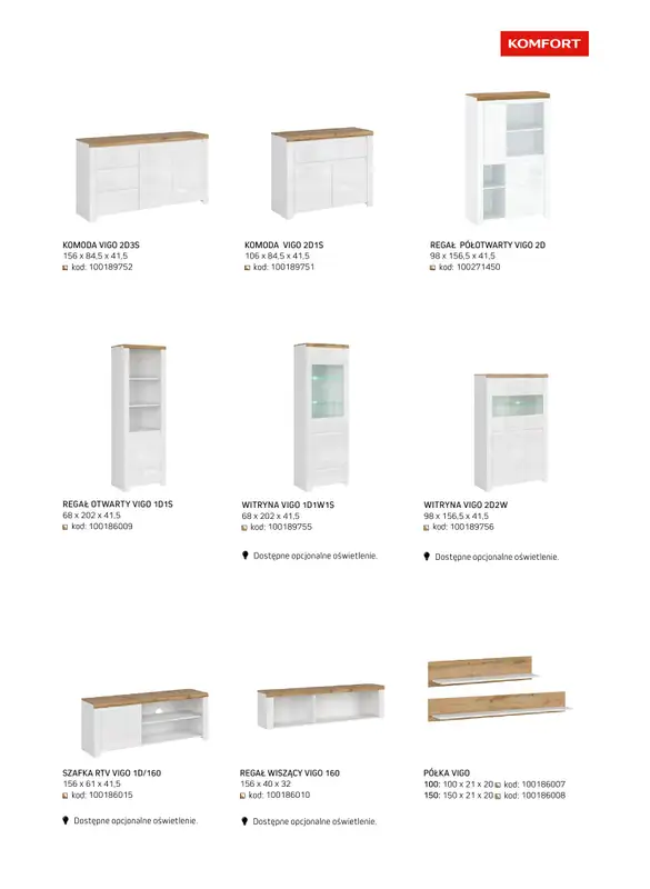 Komfort - gazetka promocyjna Katalog meble i oświetlenie od piątku 26.09 do środy 31.12 - strona 13