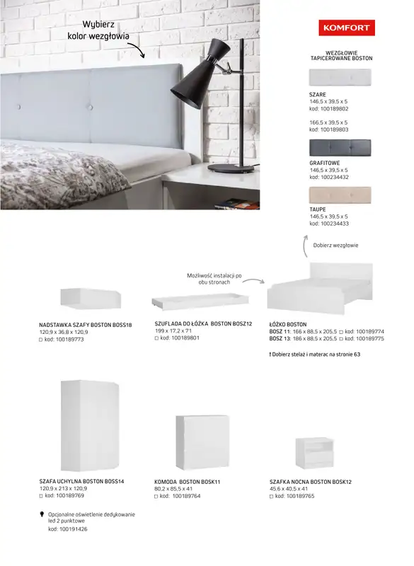 Komfort - gazetka promocyjna Katalog meble i oświetlenie od piątku 26.09 do środy 31.12 - strona 47