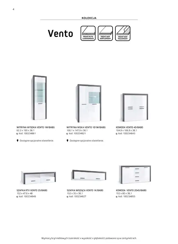 Komfort - gazetka promocyjna Katalog meble i oświetlenie od piątku 26.09 do środy 31.12 - strona 4