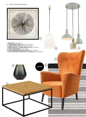 Komfort - gazetka promocyjna Katalog meble i oświetlenie od piątku 26.09 do środy 31.12 - strona 74 Komfort - gazetka promocyjna Katalog meble i oświetlenie od piątku 26.09 do środy 31.12 - strona 74
