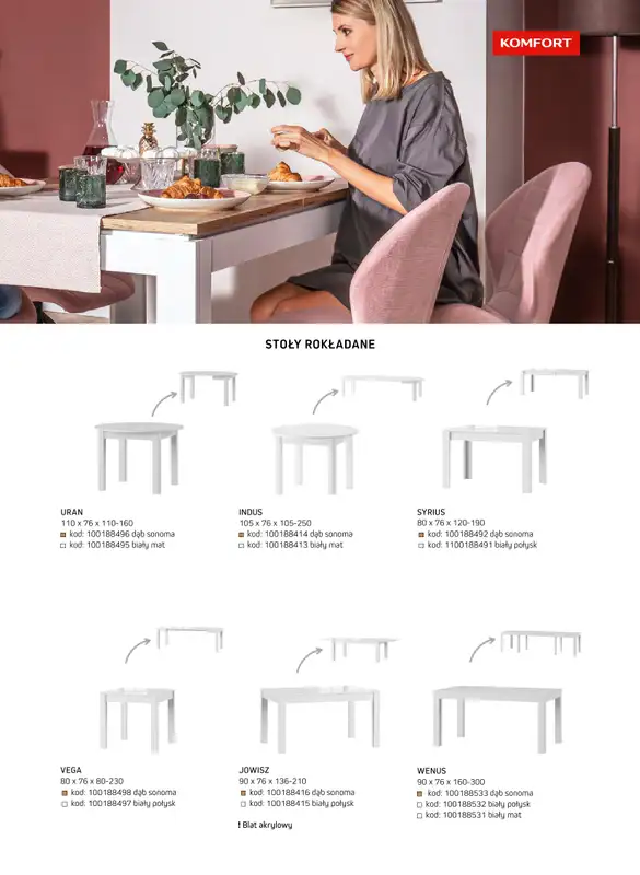 Komfort - gazetka promocyjna Katalog meble i oświetlenie od piątku 26.09 do środy 31.12 - strona 37