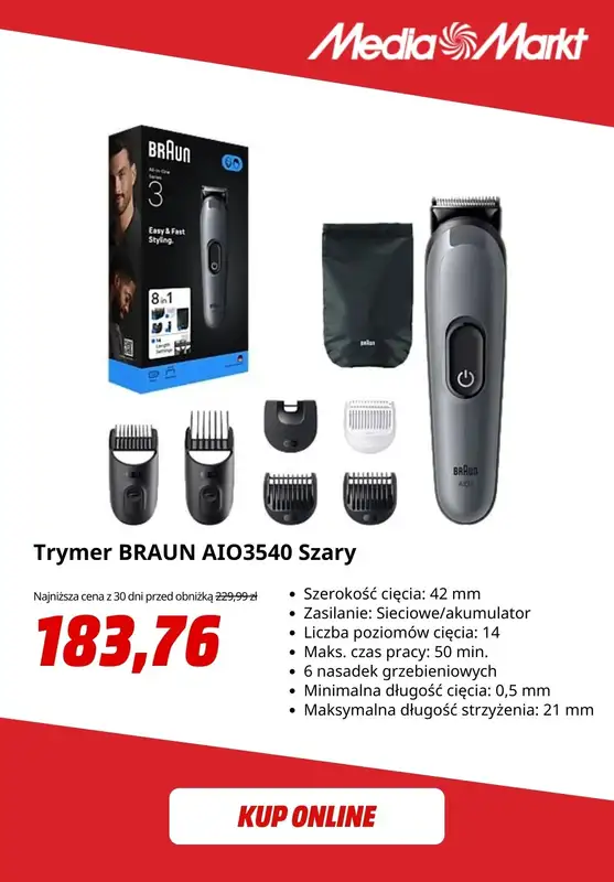 Media Markt - gazetka promocyjna -20% na produkty Braun do pielęgnacji męskiej od piątku 26.09 do czwartku 02.10 - strona 6