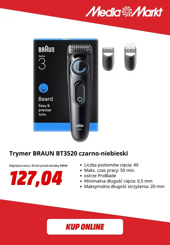 Media Markt - gazetka promocyjna -20% na produkty Braun do pielęgnacji męskiej od piątku 26.09 do czwartku 02.10 - strona 2