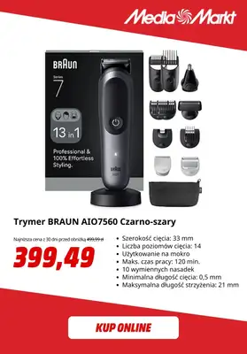 Media Markt - gazetka promocyjna -20% na produkty Braun do pielęgnacji męskiej od piątku 26.09 do czwartku 02.10 - strona 7