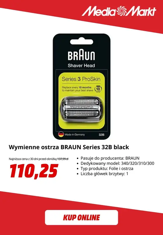Media Markt - gazetka promocyjna -20% na produkty Braun do pielęgnacji męskiej od piątku 26.09 do czwartku 02.10 - strona 3