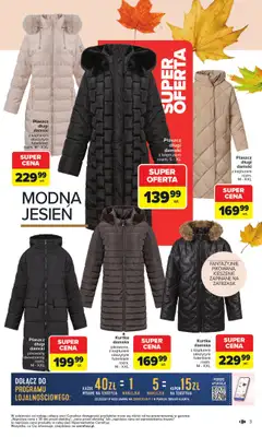 Carrefour - gazetka promocyjna Gazetka Jesień jest w modzie od poniedziałku 29.09 do piątku 31.10 - strona 3 Carrefour - gazetka promocyjna Gazetka Jesień jest w modzie od poniedziałku 29.09 do piątku 31.10 - strona 3