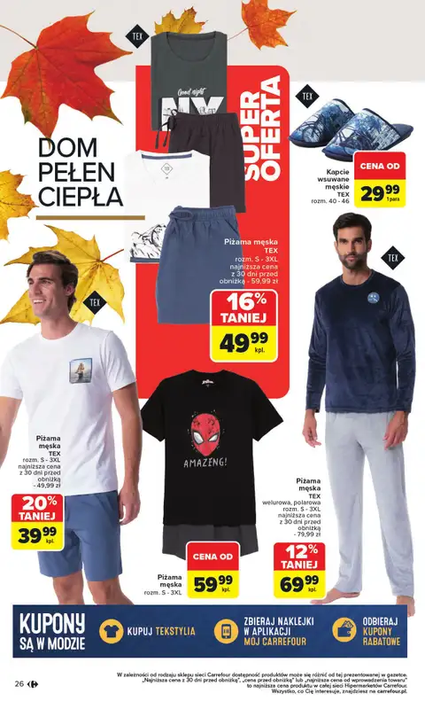 Carrefour - gazetka promocyjna Gazetka Jesień jest w modzie od poniedziałku 29.09 do piątku 31.10 - strona 26