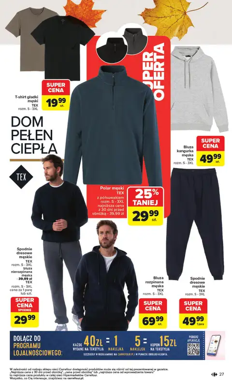 Carrefour - gazetka promocyjna Gazetka Jesień jest w modzie od poniedziałku 29.09 do piątku 31.10 - strona 27