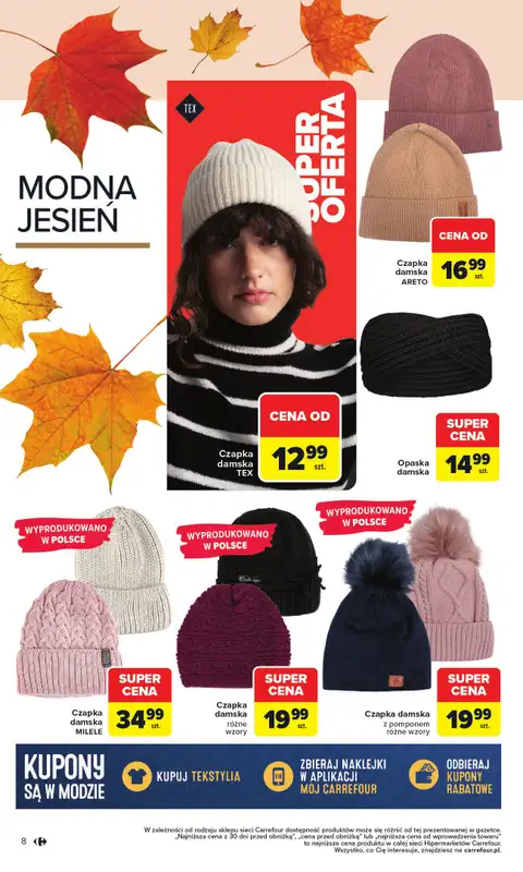 Carrefour - gazetka promocyjna Gazetka Jesień jest w modzie od poniedziałku 29.09 do piątku 31.10 - strona 8