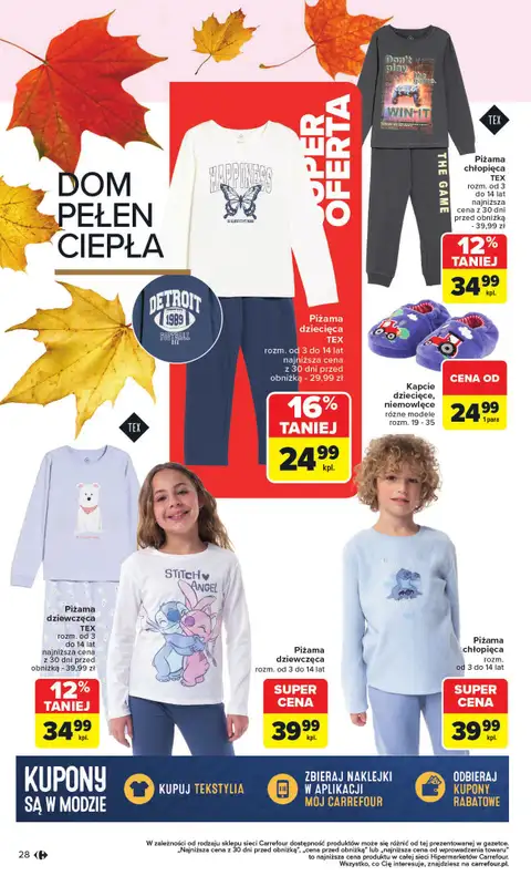 Carrefour - gazetka promocyjna Gazetka Jesień jest w modzie od poniedziałku 29.09 do piątku 31.10 - strona 28