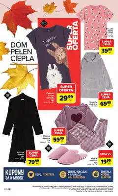 Carrefour - gazetka promocyjna Gazetka Jesień jest w modzie od poniedziałku 29.09 do piątku 31.10 - strona 24 Carrefour - gazetka promocyjna Gazetka Jesień jest w modzie od poniedziałku 29.09 do piątku 31.10 - strona 24