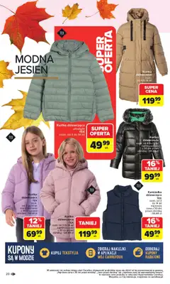 Carrefour - gazetka promocyjna Gazetka Jesień jest w modzie od poniedziałku 29.09 do piątku 31.10 - strona 20 Carrefour - gazetka promocyjna Gazetka Jesień jest w modzie od poniedziałku 29.09 do piątku 31.10 - strona 20