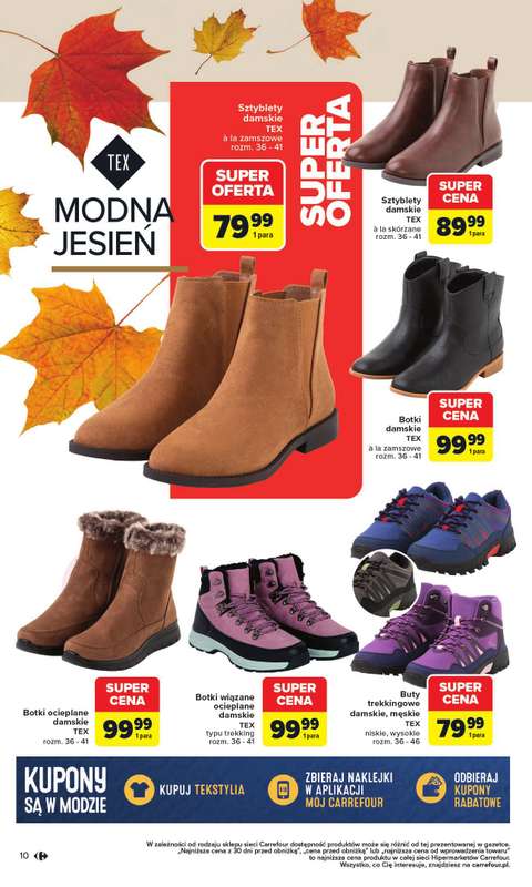 Carrefour - gazetka promocyjna Gazetka Jesień jest w modzie od poniedziałku 29.09 do piątku 31.10 - strona 10