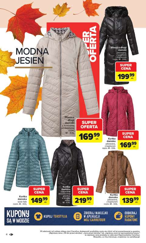 Carrefour - gazetka promocyjna Gazetka Jesień jest w modzie od poniedziałku 29.09 do piątku 31.10 - strona 4