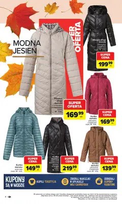 Carrefour - gazetka promocyjna Gazetka Jesień jest w modzie od poniedziałku 29.09 do piątku 31.10 - strona 4 Carrefour - gazetka promocyjna Gazetka Jesień jest w modzie od poniedziałku 29.09 do piątku 31.10 - strona 4