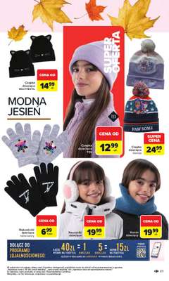 Carrefour - gazetka promocyjna Gazetka Jesień jest w modzie od poniedziałku 29.09 do piątku 31.10 - strona 23