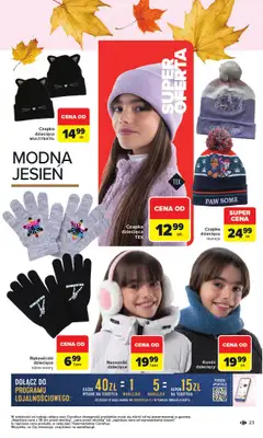 Carrefour - gazetka promocyjna Gazetka Jesień jest w modzie od poniedziałku 29.09 do piątku 31.10 - strona 23 Carrefour - gazetka promocyjna Gazetka Jesień jest w modzie od poniedziałku 29.09 do piątku 31.10 - strona 23