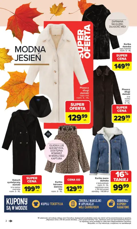 Carrefour - gazetka promocyjna Gazetka Jesień jest w modzie   - strona 2