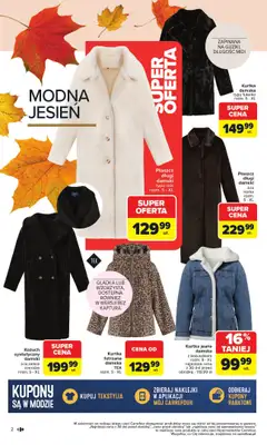Carrefour - gazetka promocyjna Gazetka Jesień jest w modzie od poniedziałku 29.09 do piątku 31.10 - strona 2 Carrefour - gazetka promocyjna Gazetka Jesień jest w modzie od poniedziałku 29.09 do piątku 31.10 - strona 2