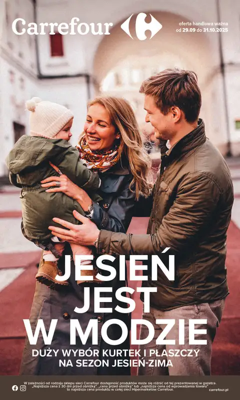 Carrefour - gazetka promocyjna Gazetka Jesień jest w modzie  