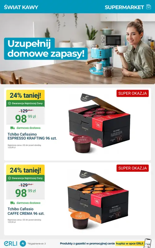 Erli - gazetka promocyjna Codzienne zakupy w super cenach! od poniedziałku 29.09 do niedzieli 12.10 - strona 4