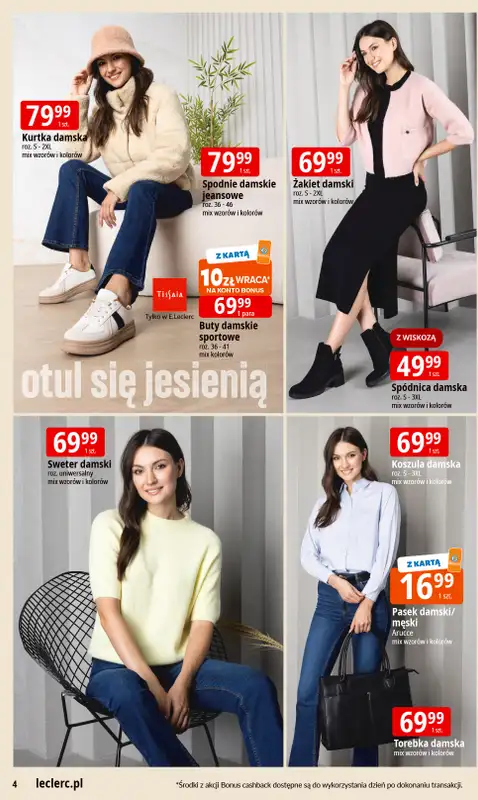 Leclerc - gazetka promocyjna Oferta E.Leclerc I Jesienne must have od wtorku 30.09 do soboty 11.10 - strona 4