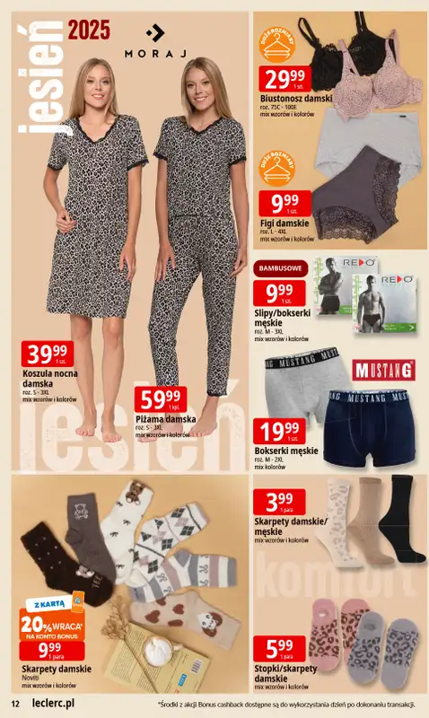 Leclerc - gazetka promocyjna Oferta E.Leclerc I Jesienne must have od wtorku 30.09 do soboty 11.10 - strona 12