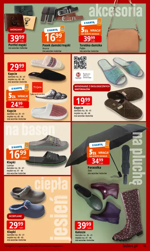 Leclerc - gazetka promocyjna Oferta E.Leclerc I Jesienne must have od wtorku 30.09 do soboty 11.10 - strona 15