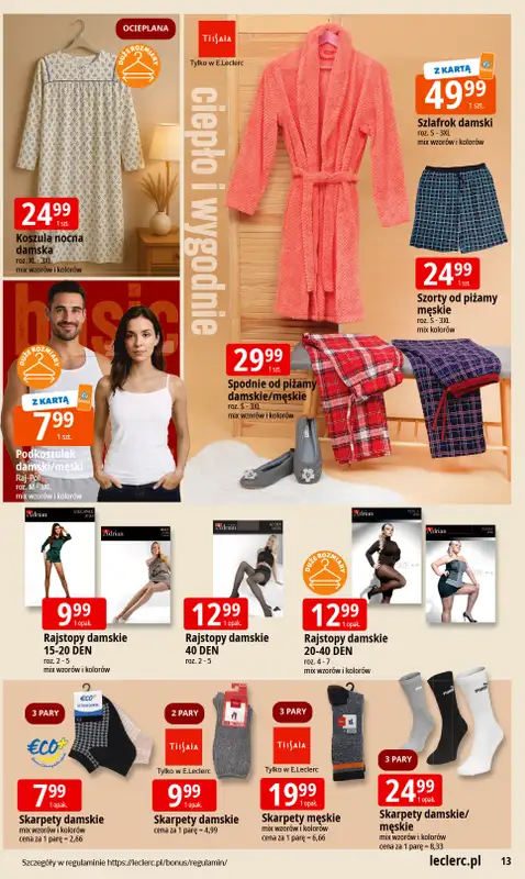 Leclerc - gazetka promocyjna Oferta E.Leclerc I Jesienne must have od wtorku 30.09 do soboty 11.10 - strona 13